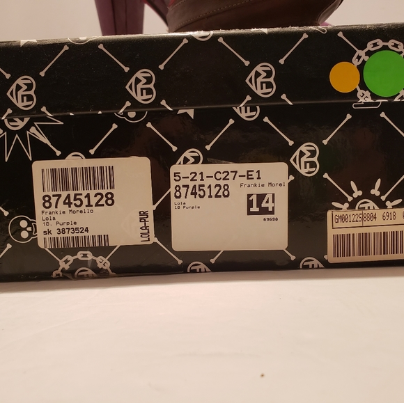 BNIB Frankie Morello Lola purple stiletto sz 10 - Picture 10 of 10